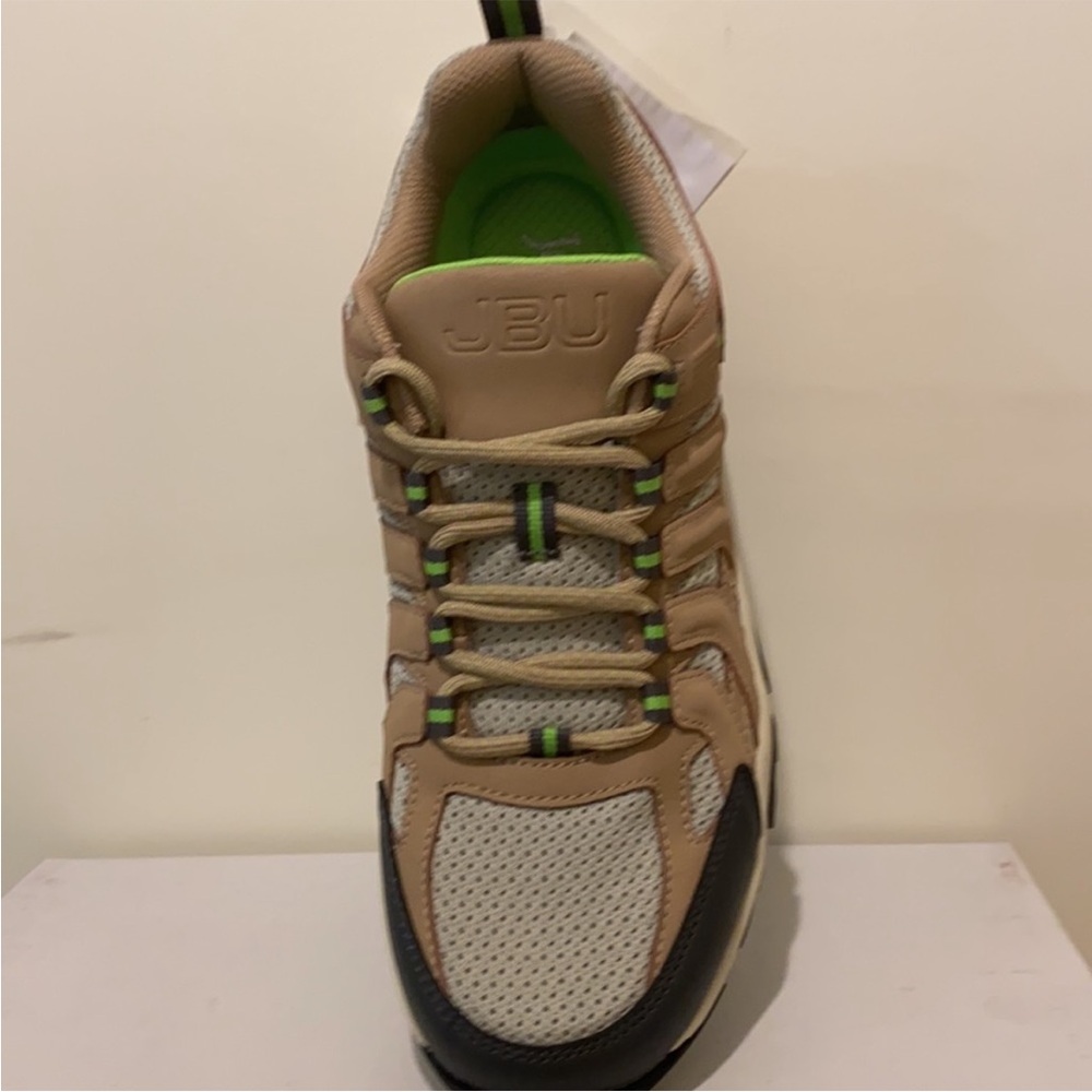Jambu Athletic Shoes Tan and Green with Breathable Mesh